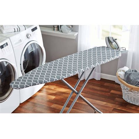 Keep clothes wrinkle free with the help of this Mainstays T-Leg Ironing Board. . Walmart iron board covers